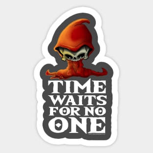 Time Waits For No One Grim Reaper Sticker